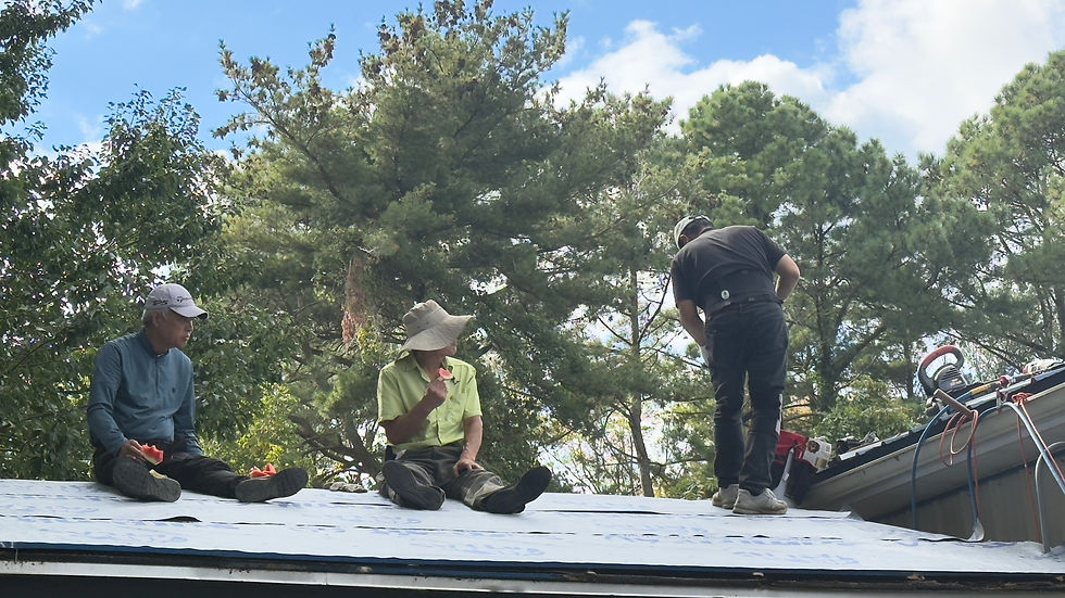 2025.10.08 교회 지붕 공사