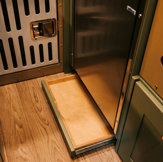 Hidden drawer in the toe kick