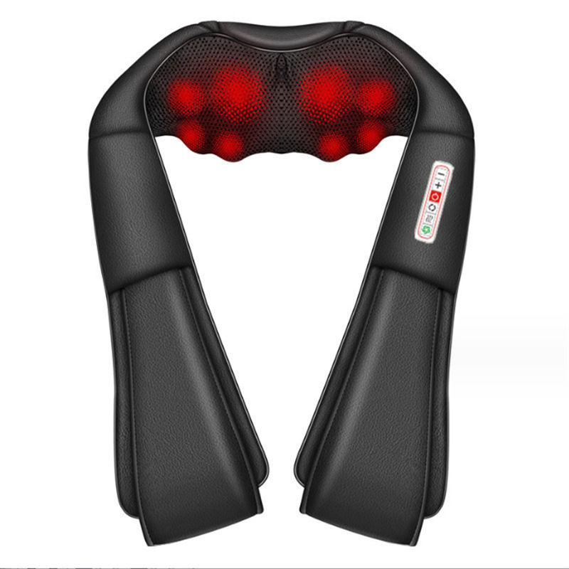 Viral heating back neck massager