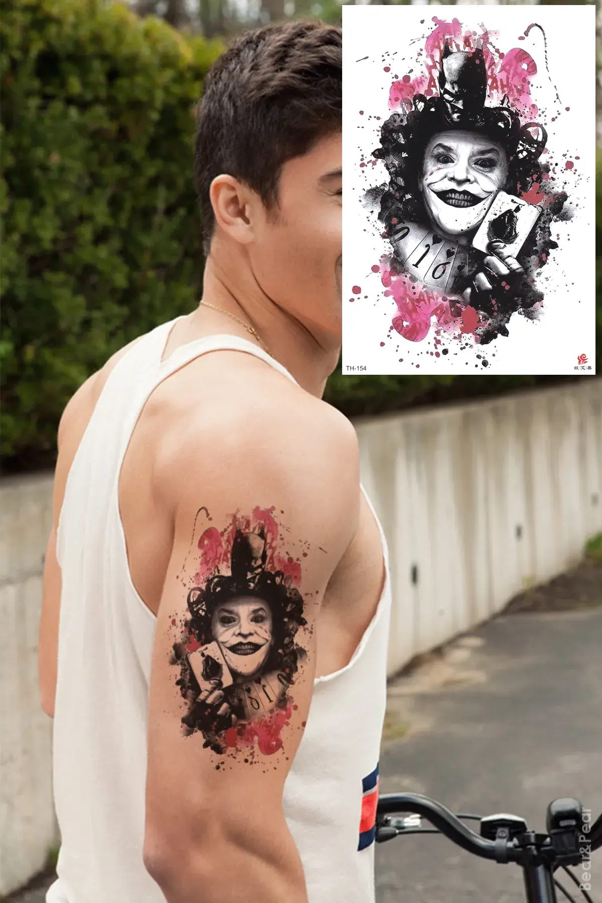 Batman Geçici Dövme Unisex Joker Tattoo