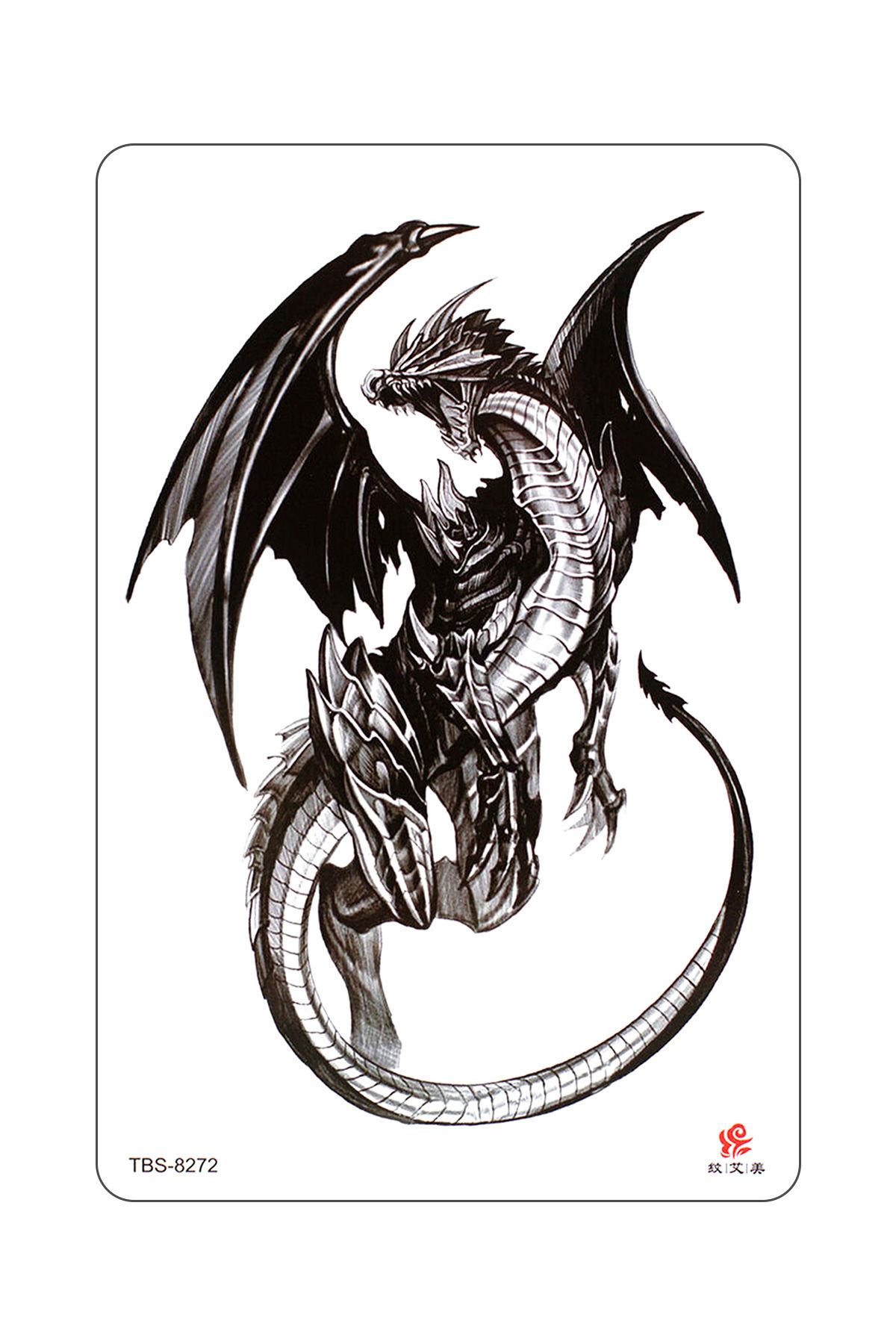 Ejderha Dövmesi Dragon Tattoo Geçici Dövme