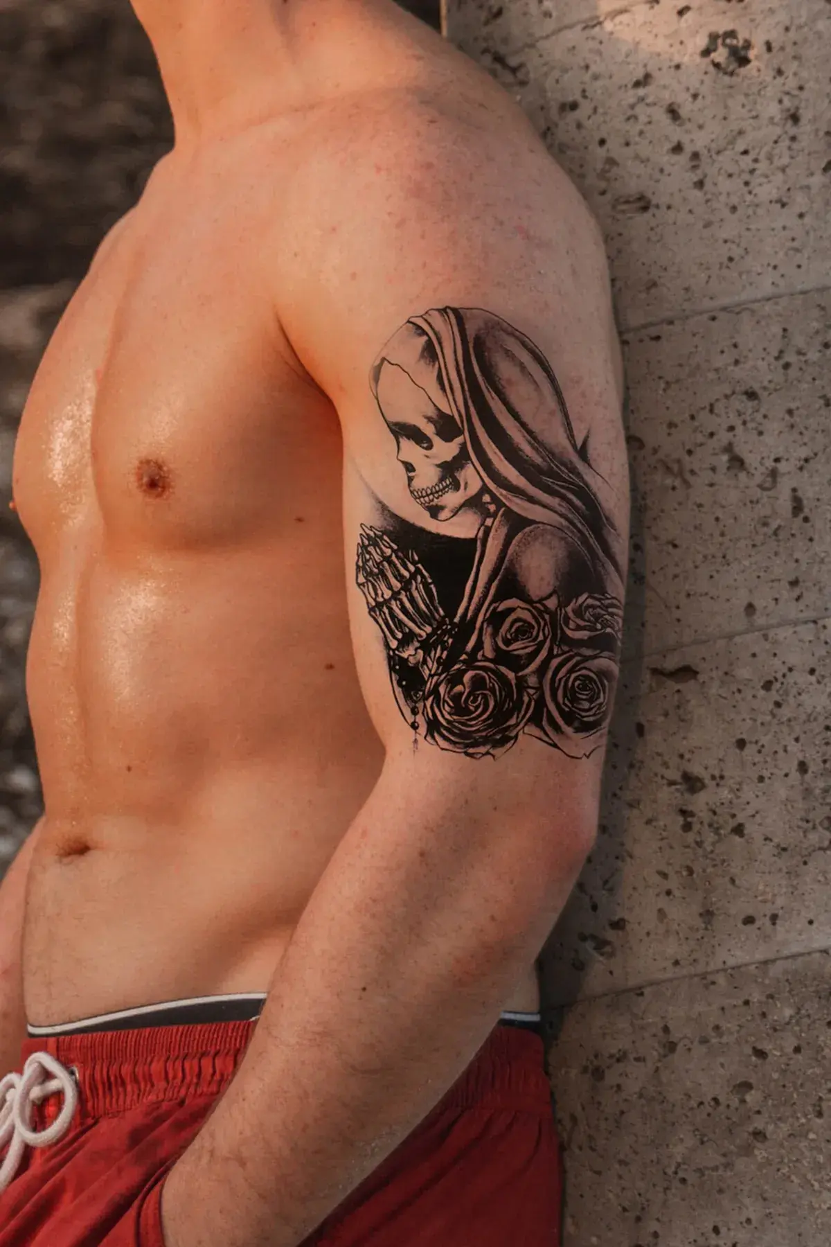 Grim Reaper Büyük Boy Geçici Dövme