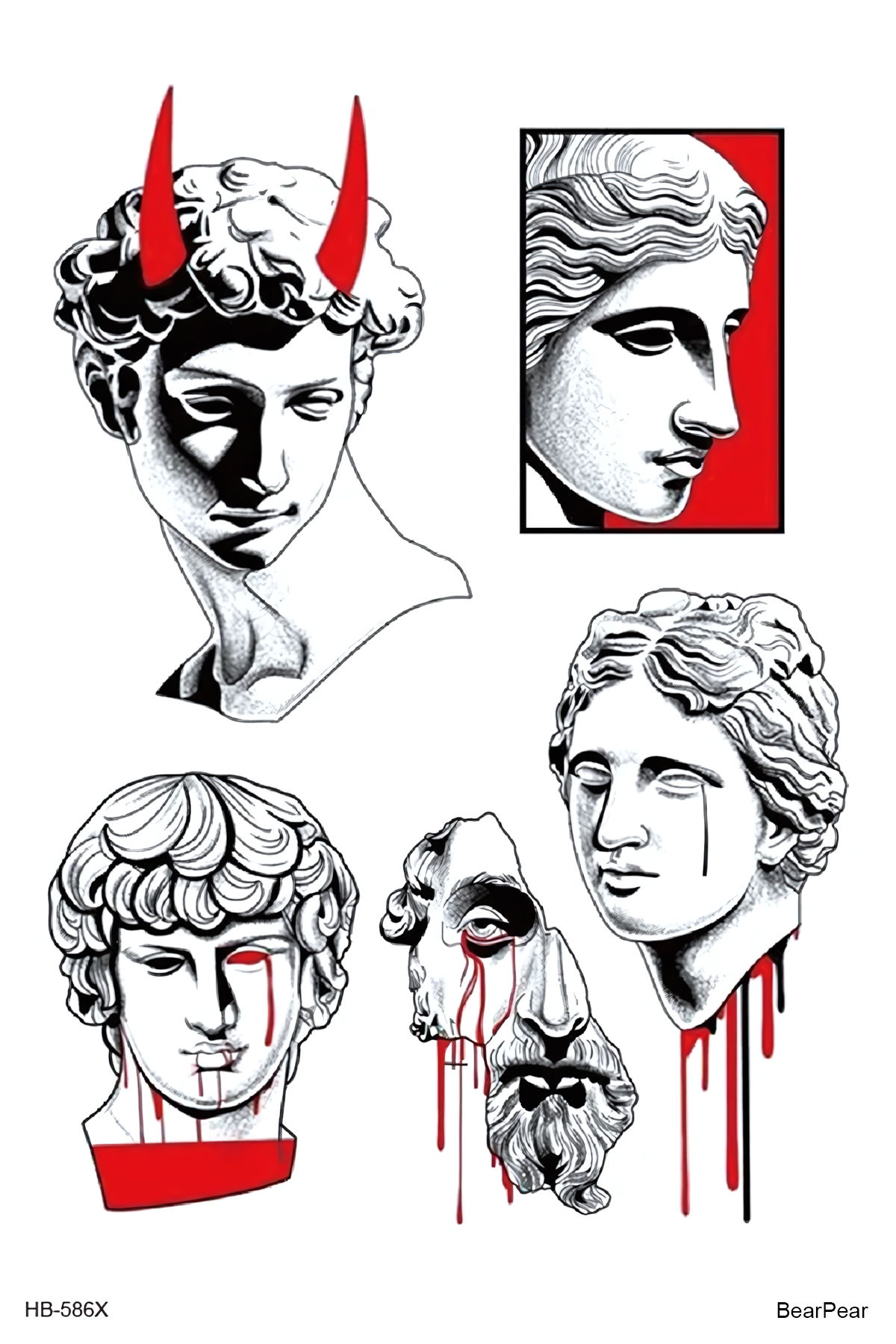 Davud Heykeli Dövmesi David Statue Tattoo Geçici Dövme