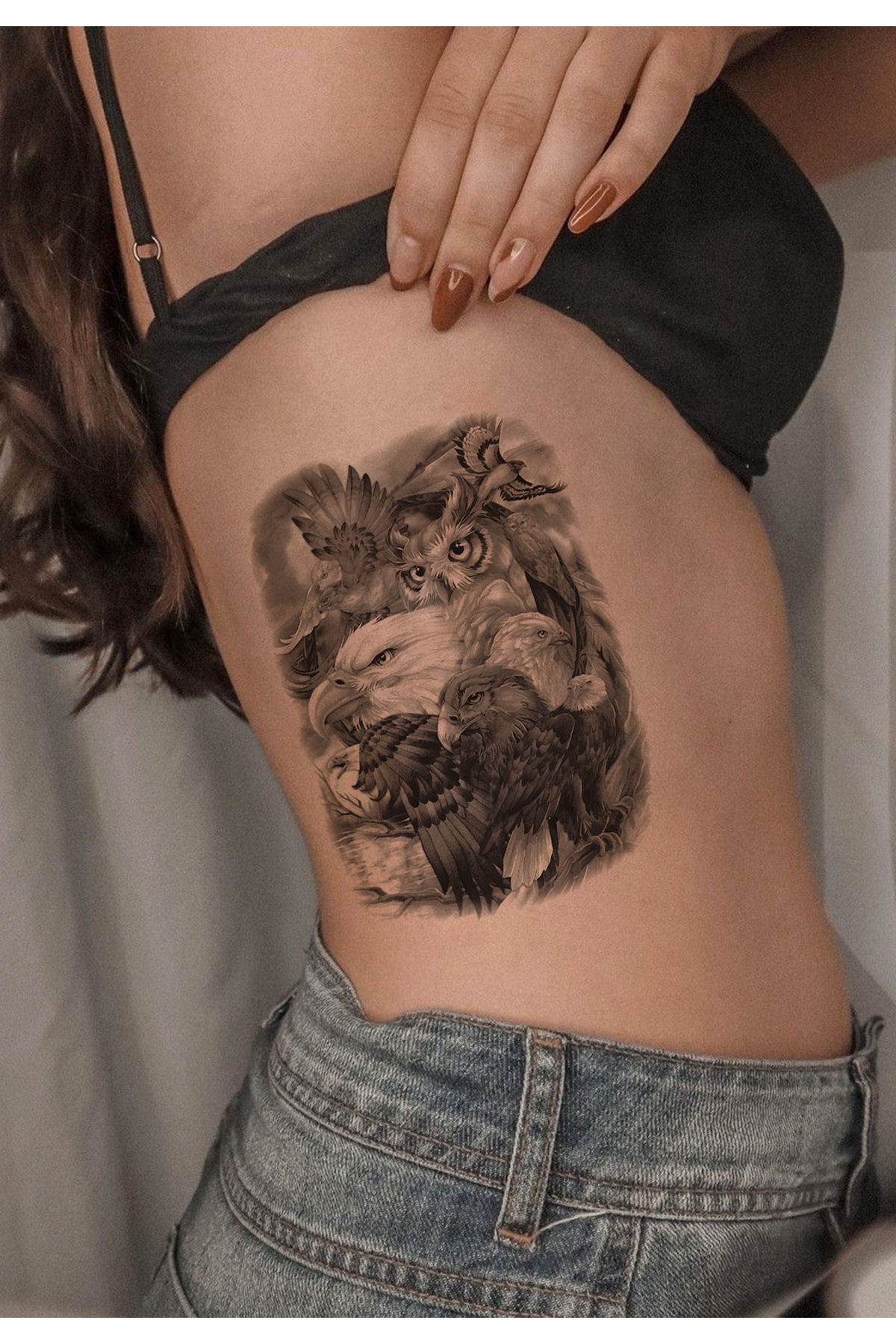 Kartal Büyük Boy Geçici Dövme Tattoo 21x15 cm