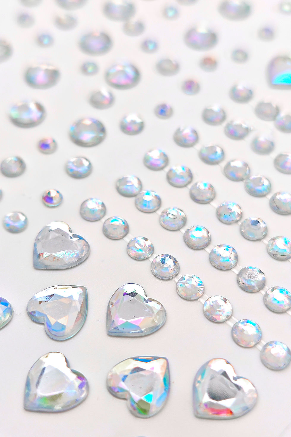 Küçük resim: Kalpli ve Yuvarlak Makyaj Vücut Tırnak Yüz Taşı Face Gems