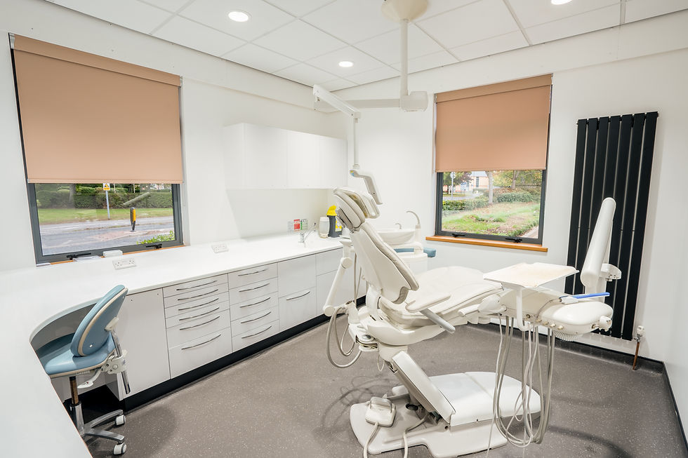 Modern treatment room within dental practice