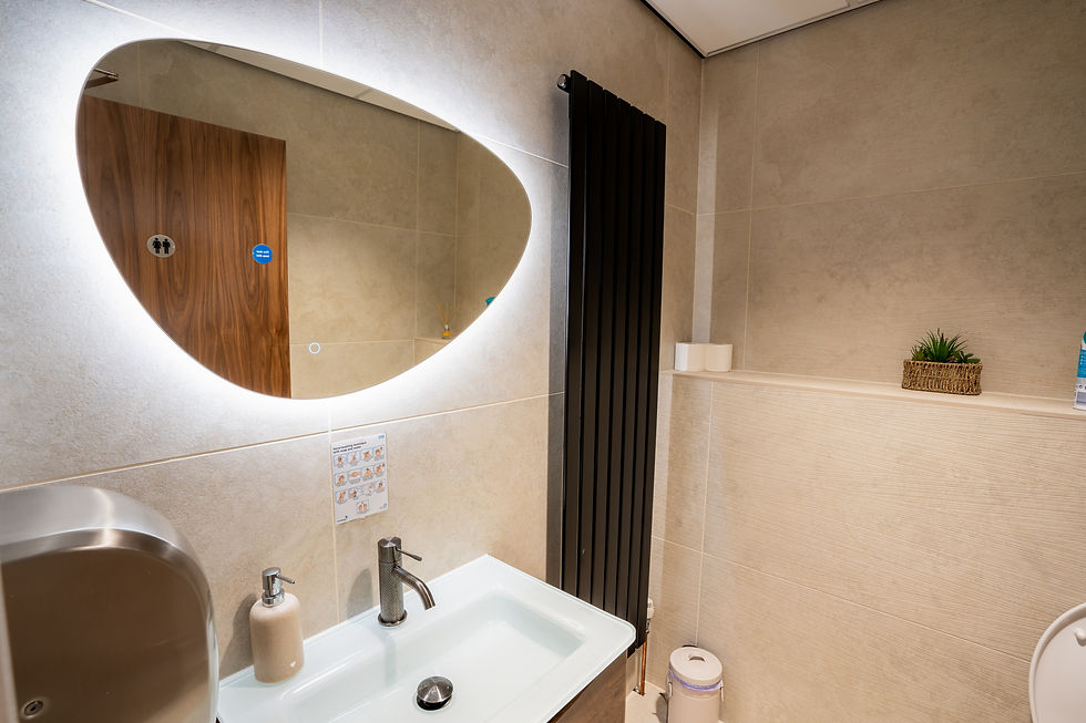Modern washroom facilities in dental practice