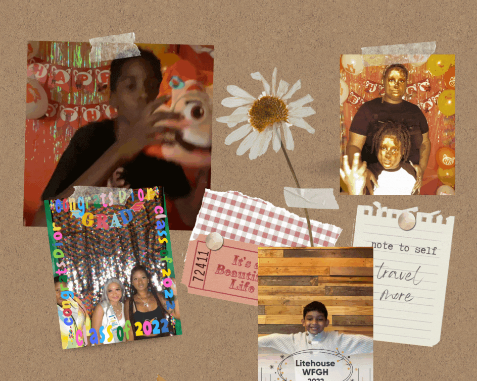 Tan Multicolor Cork Board Travel Goals Photo Collage.gif