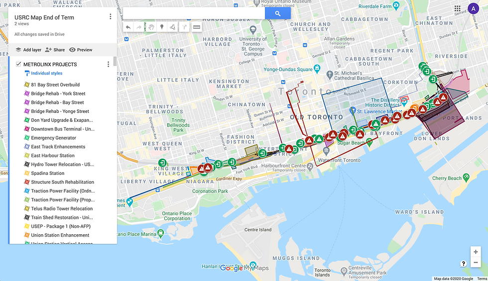 Project Map Interface