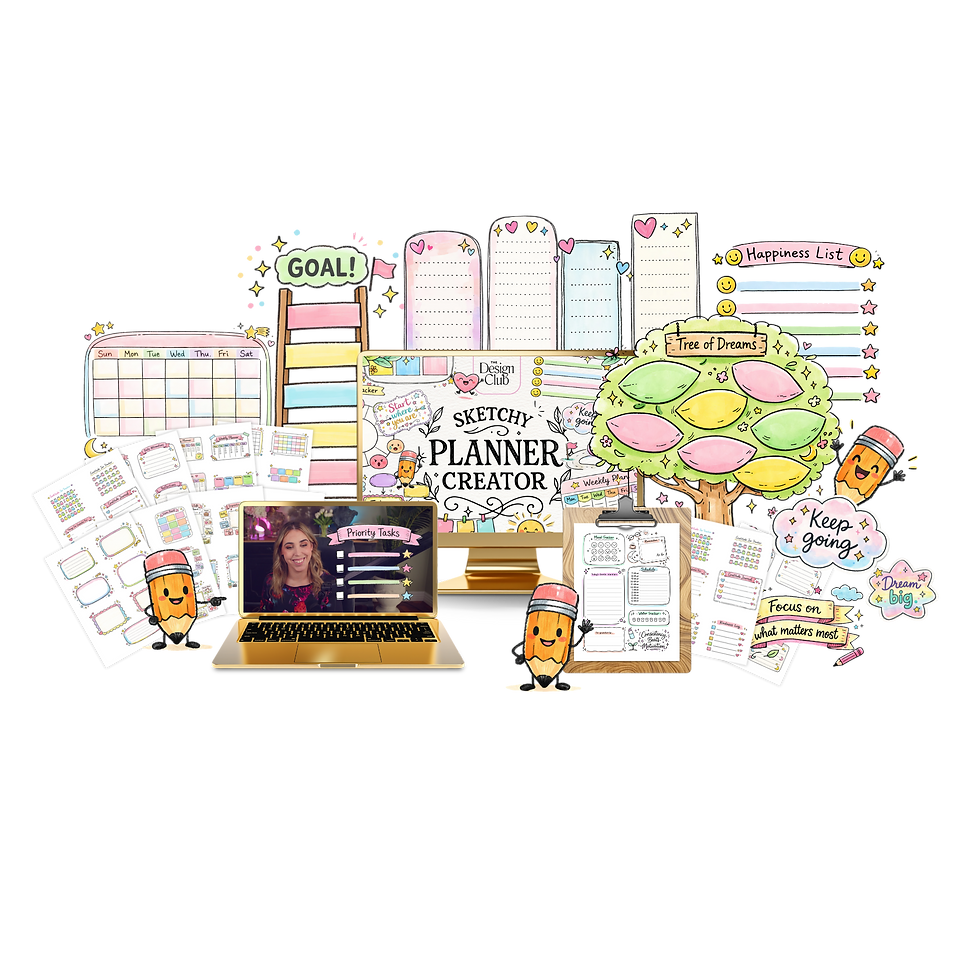 Sketchy planner creator - handmade look