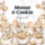 Mouse & Cookie clipart