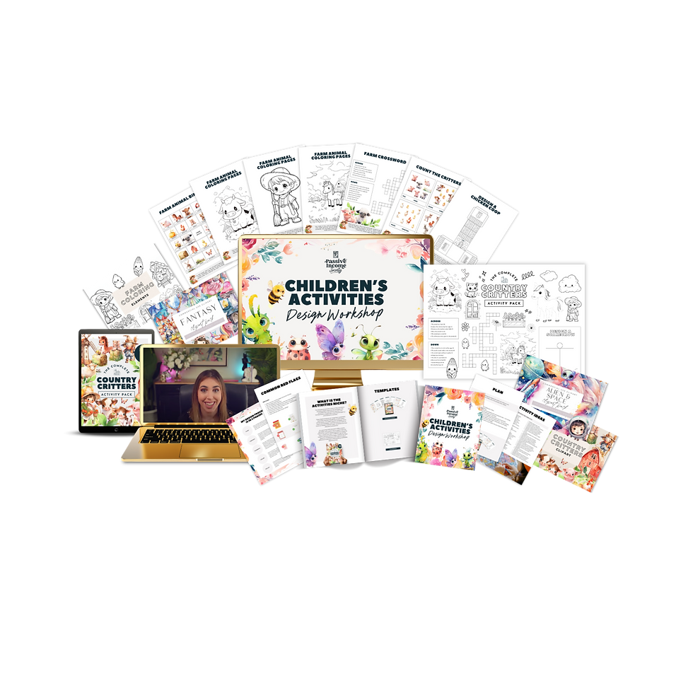 Children’s activities design workshop replay with Canva templates and clipart
