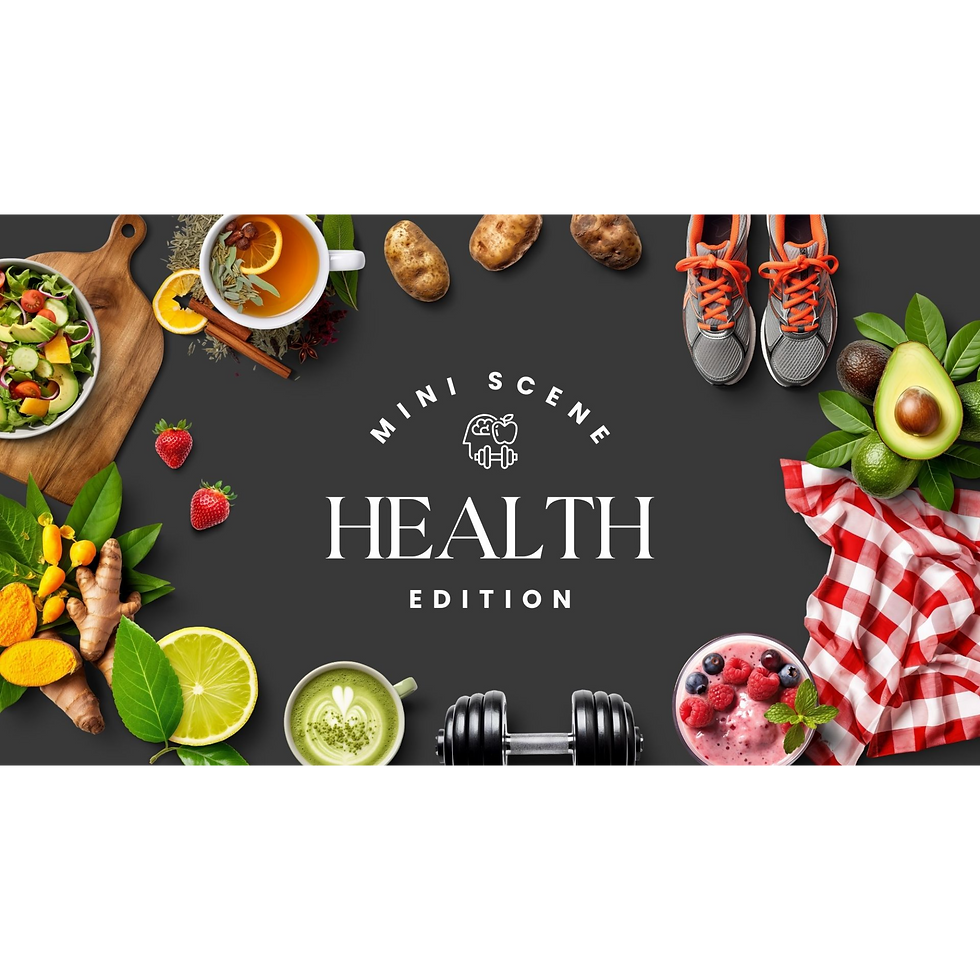 Health scene creator pack with fitness, nutrition, and wellness mockups