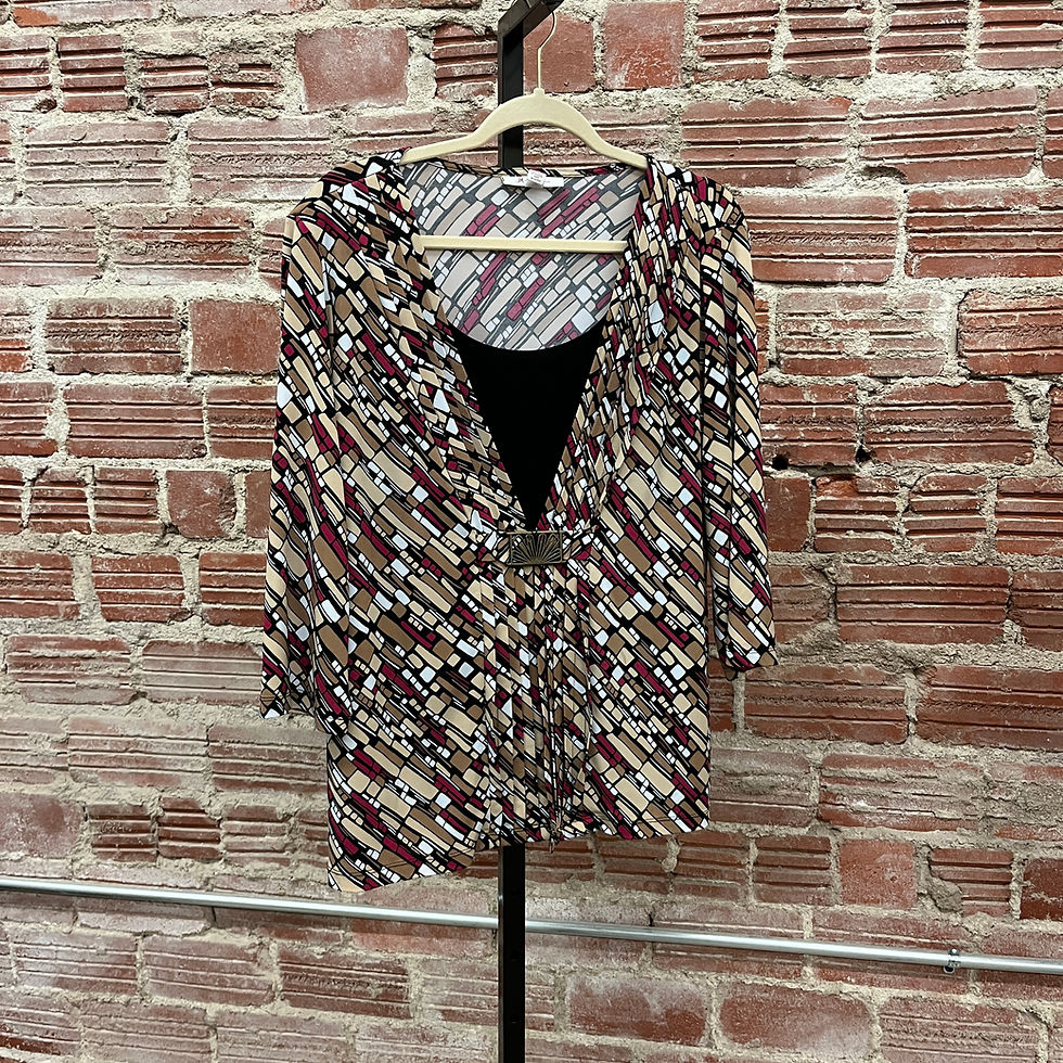 Thumbnail: V-neck Blouse (L)