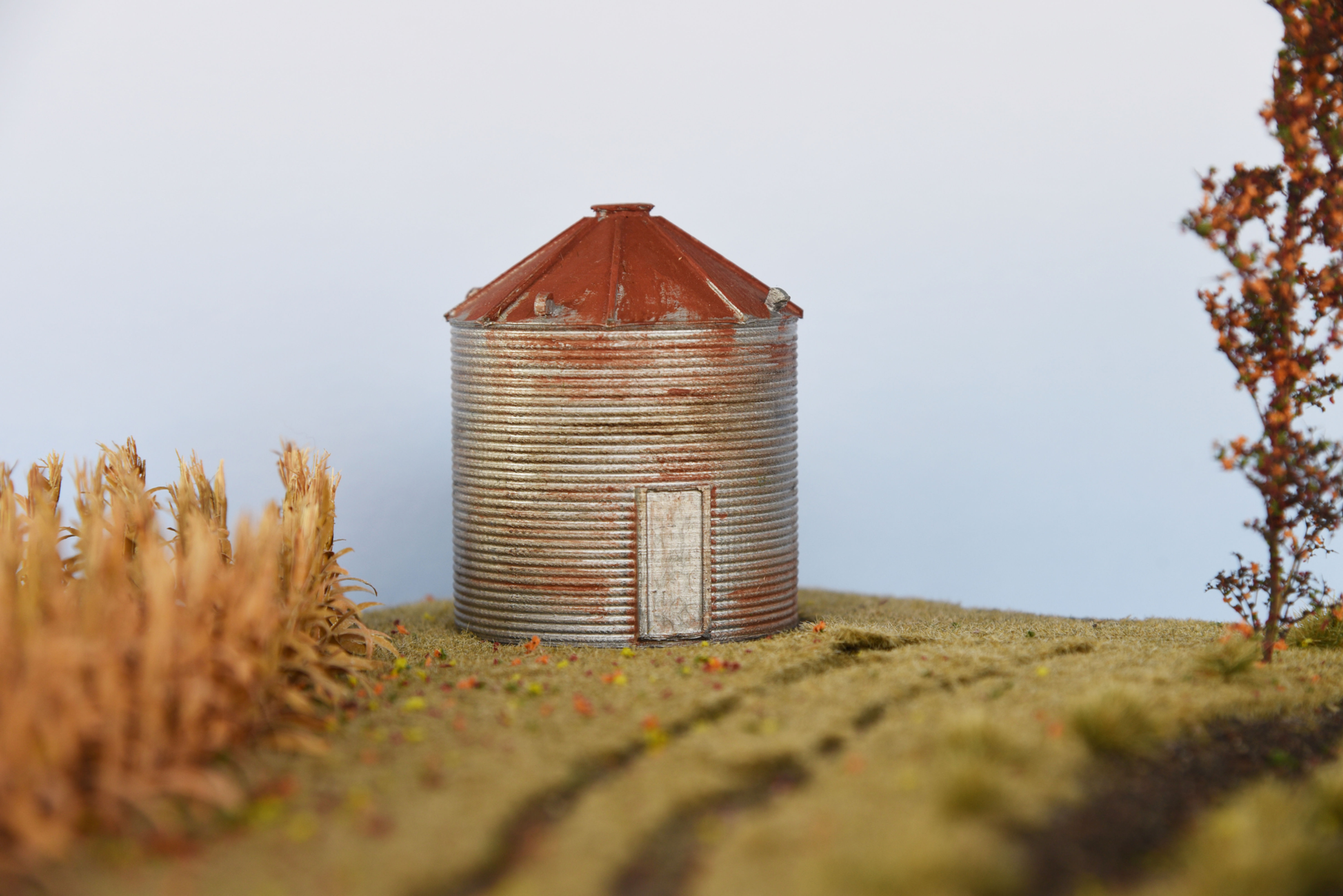 Weathered Grain Bin Door Closed