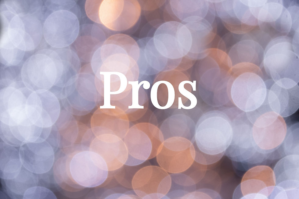 Bubbled Texture Graphic with the word Pros in white font added