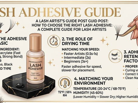 How to Choose the Right Lash Adhesive: A Complete Guide for Artists