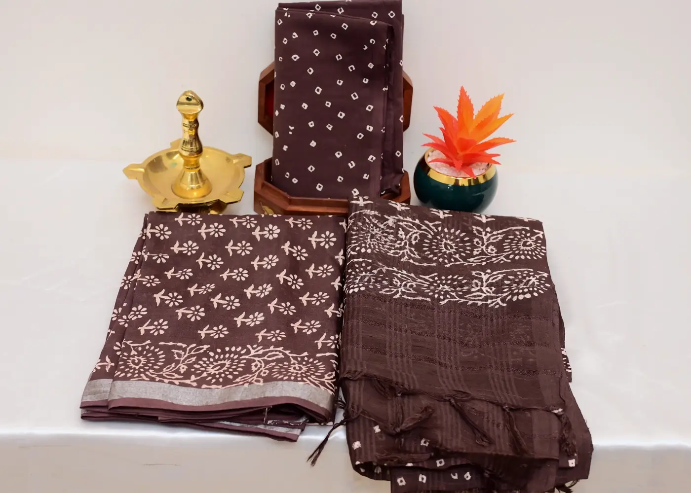 Modal Chanderi block print