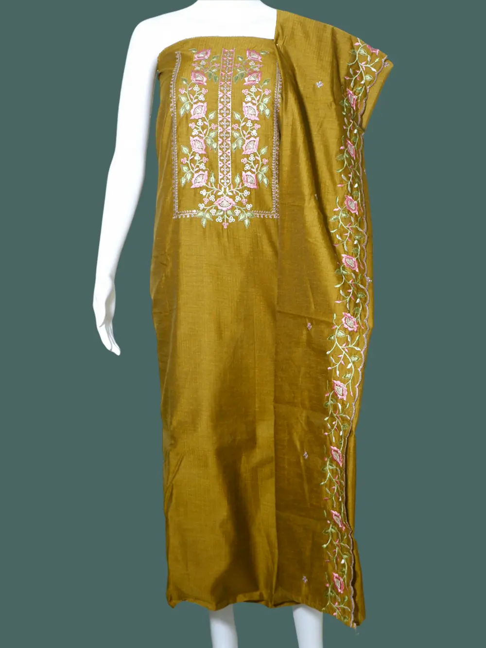 Gadhijal Silk Churidar Material