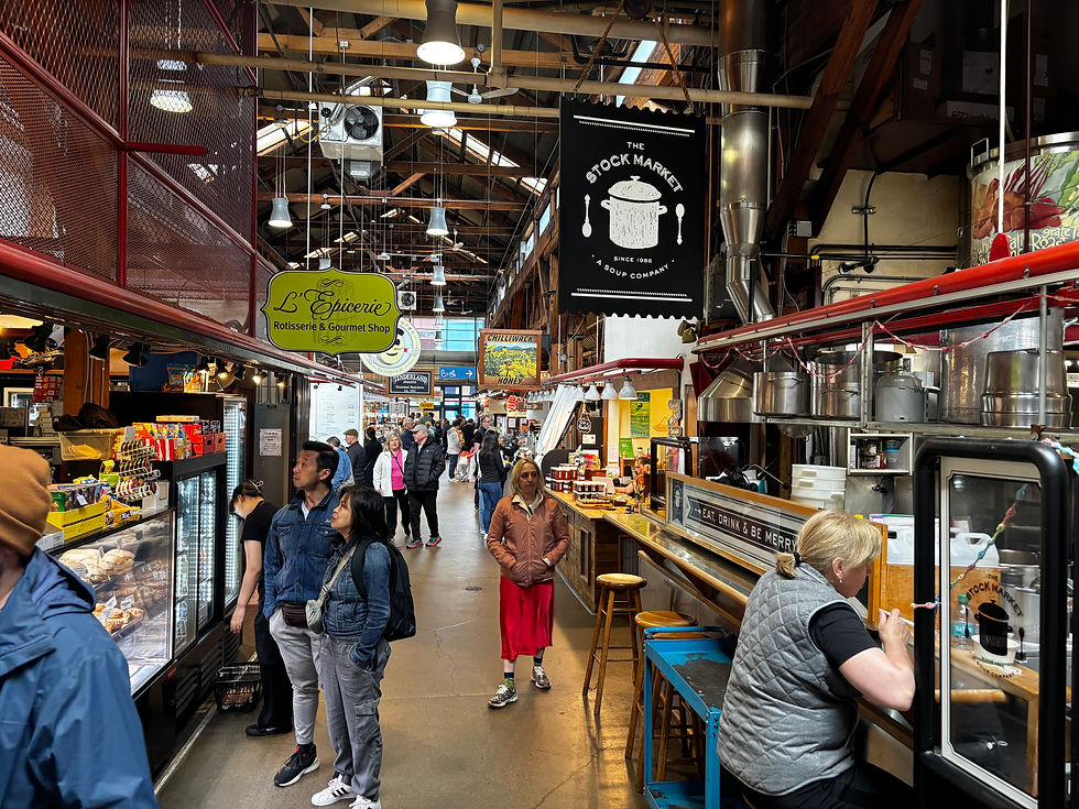 Interior of the Granville Public Market.