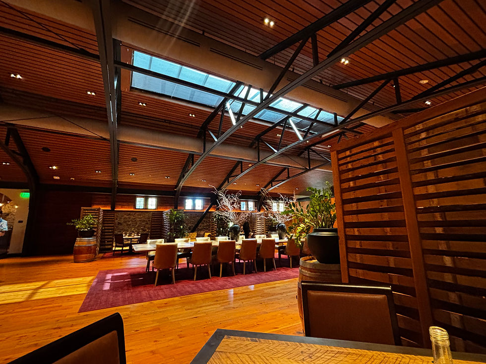 The tasting room at Freemark Abbey. 