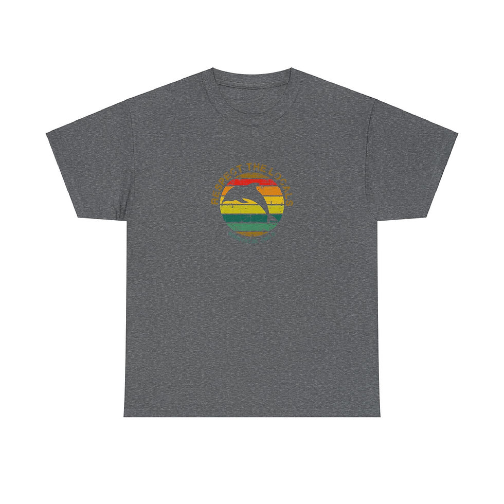 Miniatura: Respect the Locals: Dolphin Men's Organic Sparker T-shirt