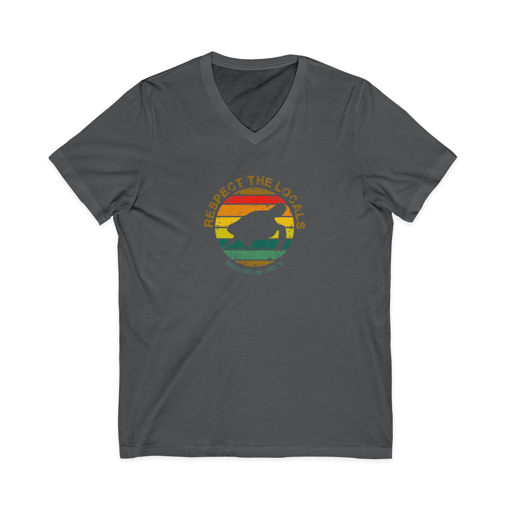 Respect the Locals: Turtle, Women's Jersey Short Sleeve V-Neck Tee