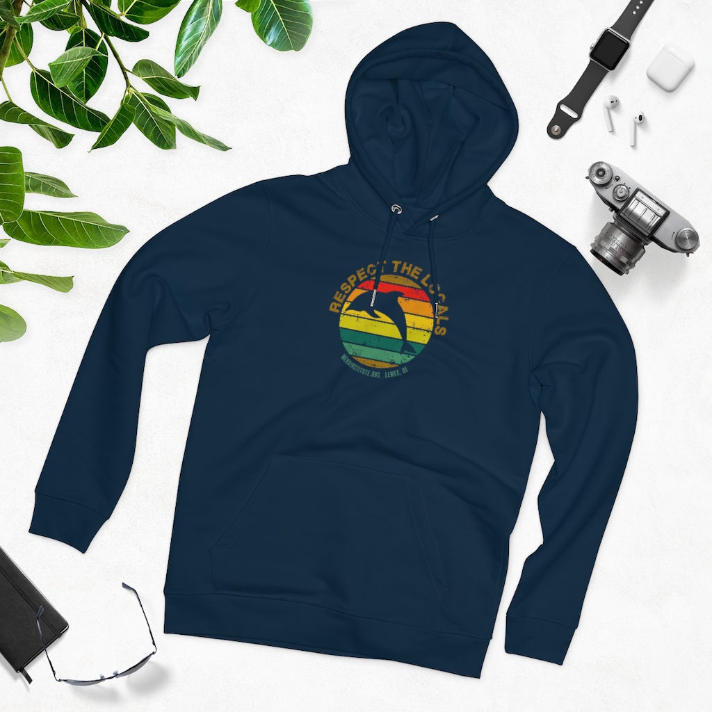 Respect the Locals: Dolphin Unisex Cruiser Hoodie