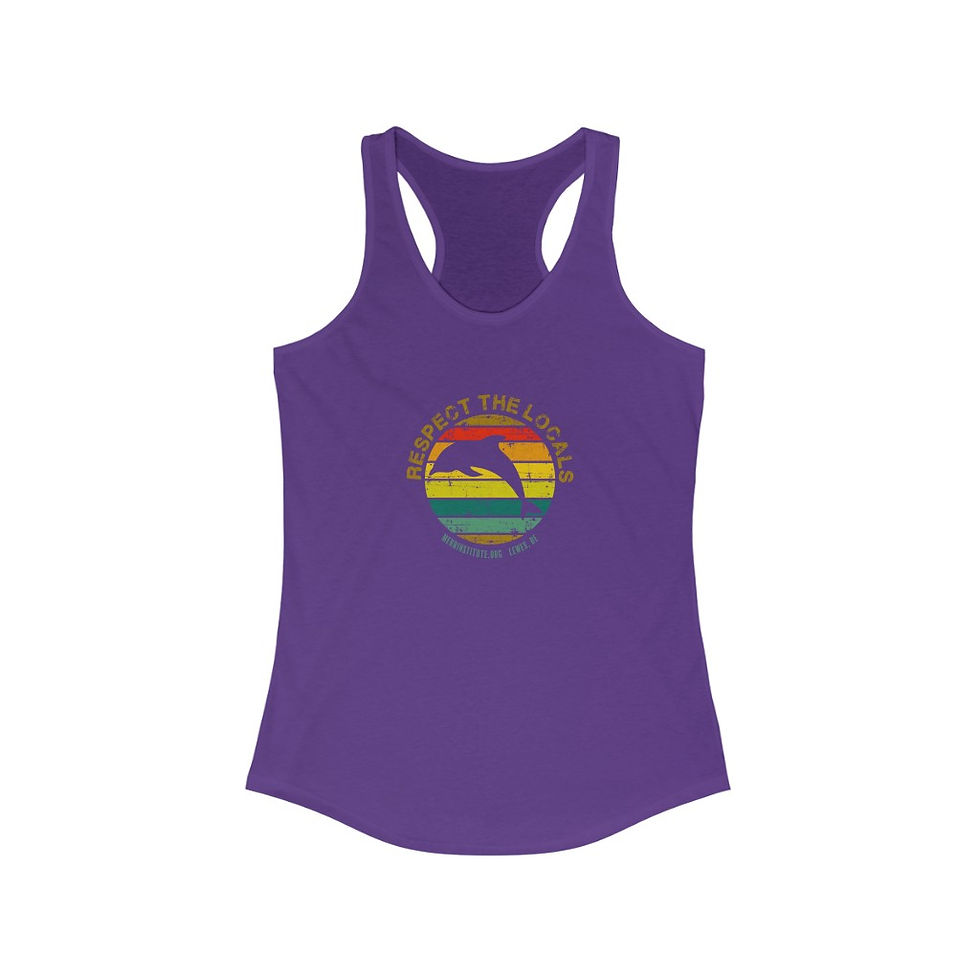 Miniatura: Respect the Locals: Dolphin, Women's Ideal Racerback Tank