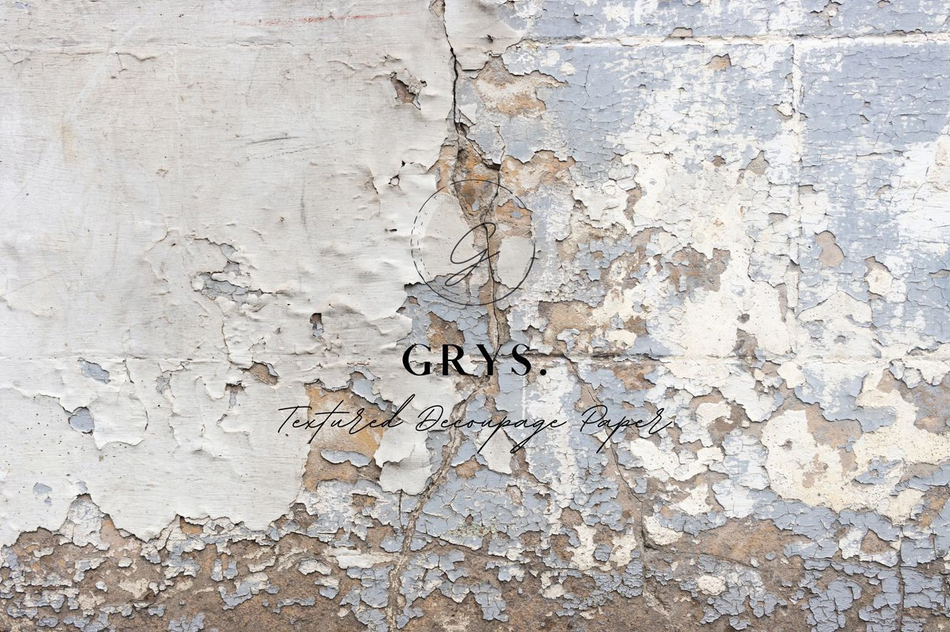 Cracked Paint Door Decoupage Paper