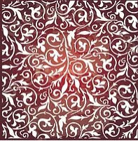 Rococco Scroll Stencil