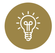 Glowing lightbulb icon representing creative ideas.