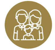 Icon representing family and business owners
