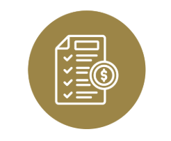 Financial checklist icon for individuals and families