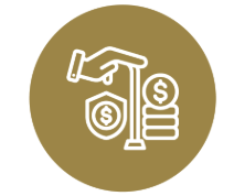 Icon representing elder financial security and protection.