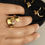 Thumbnail: Ring with Charms- Adjustable