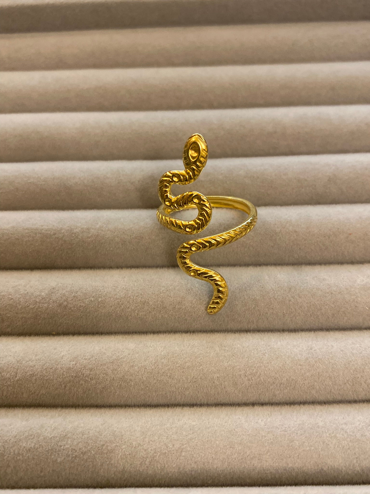 Snake Ring without stones- Adjustable