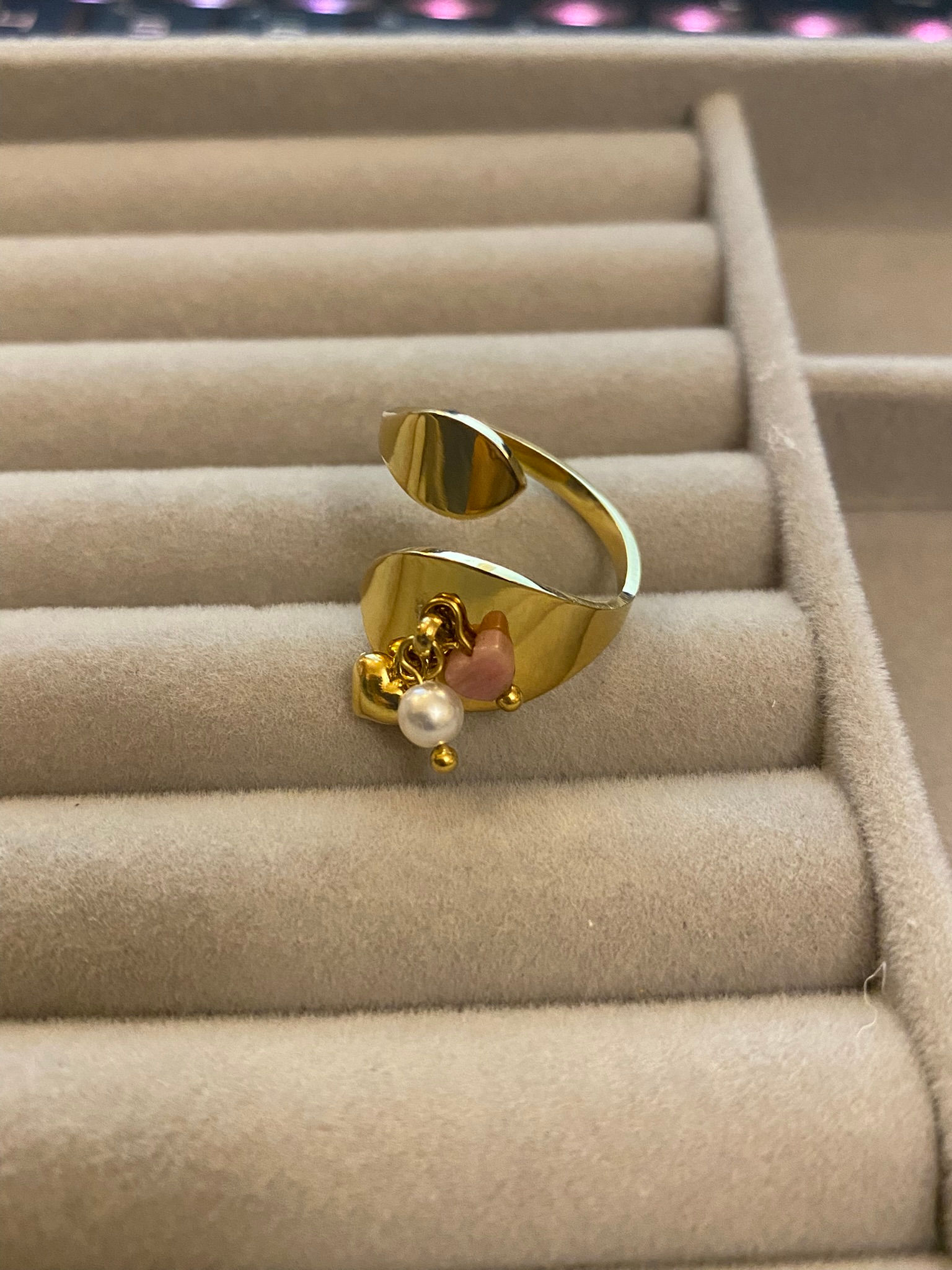 Ring with Charms- Adjustable