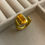 Thumbnail: Golden Wrap Ring- Adjustable