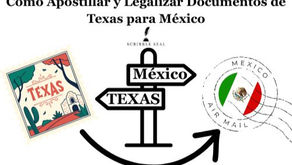 Apostilla Texas para México