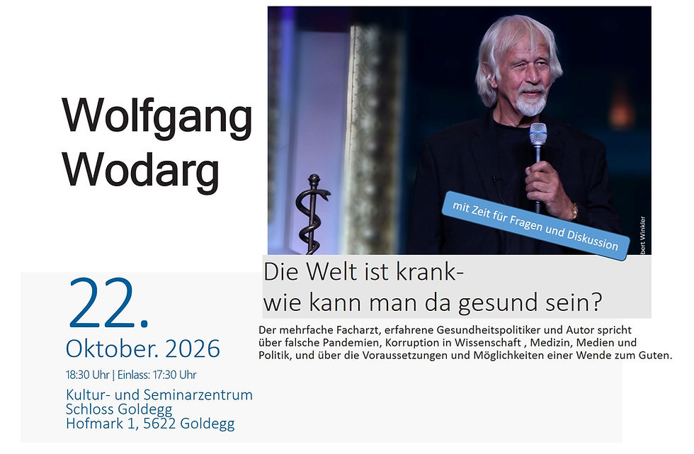 Dr. Wolfgang Wodarg - Die Welt ist krank- wie kann man da gesund sein?