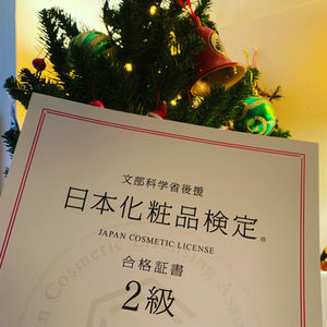 化粧品検定、2級合格