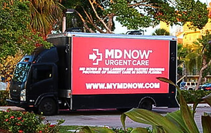 Digital mobile billboard trucks for rent in California