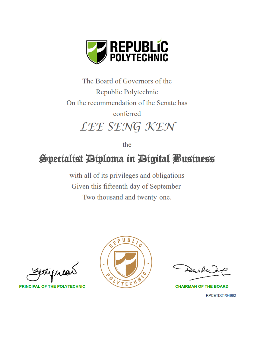Specialist Diploma Digital Business