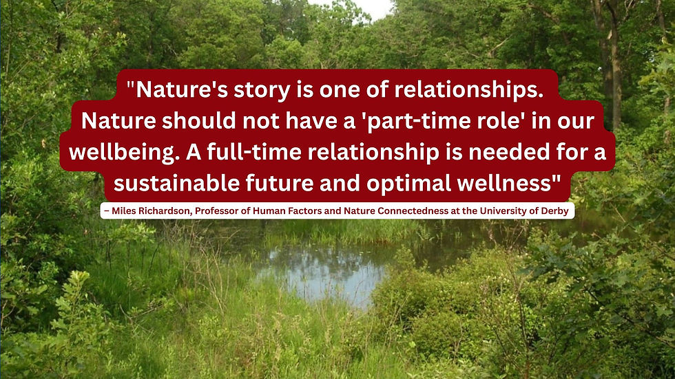 Slide from my presentation 'Eco Gerontology: Aging, Care and Our Relationship with Nature