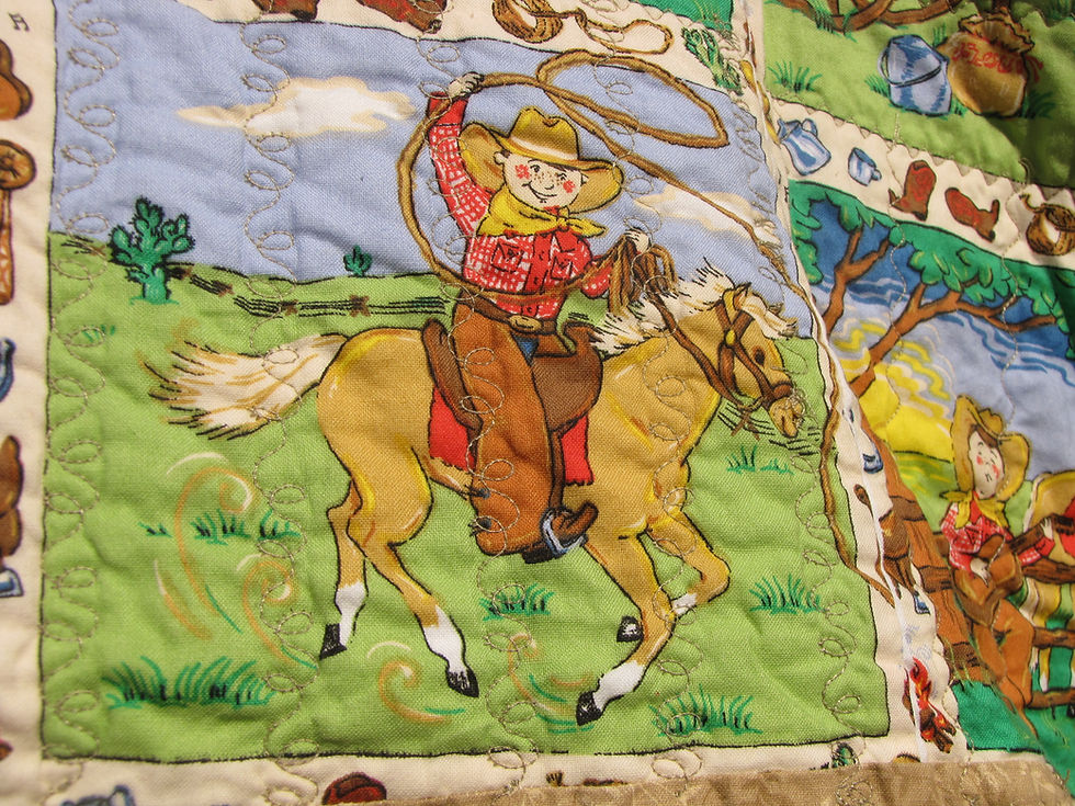 Thumbnail: Cowboy Camping Kids' Quilt