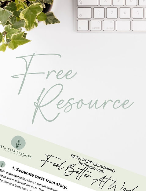 Free Resource from Beth Repp Coaching