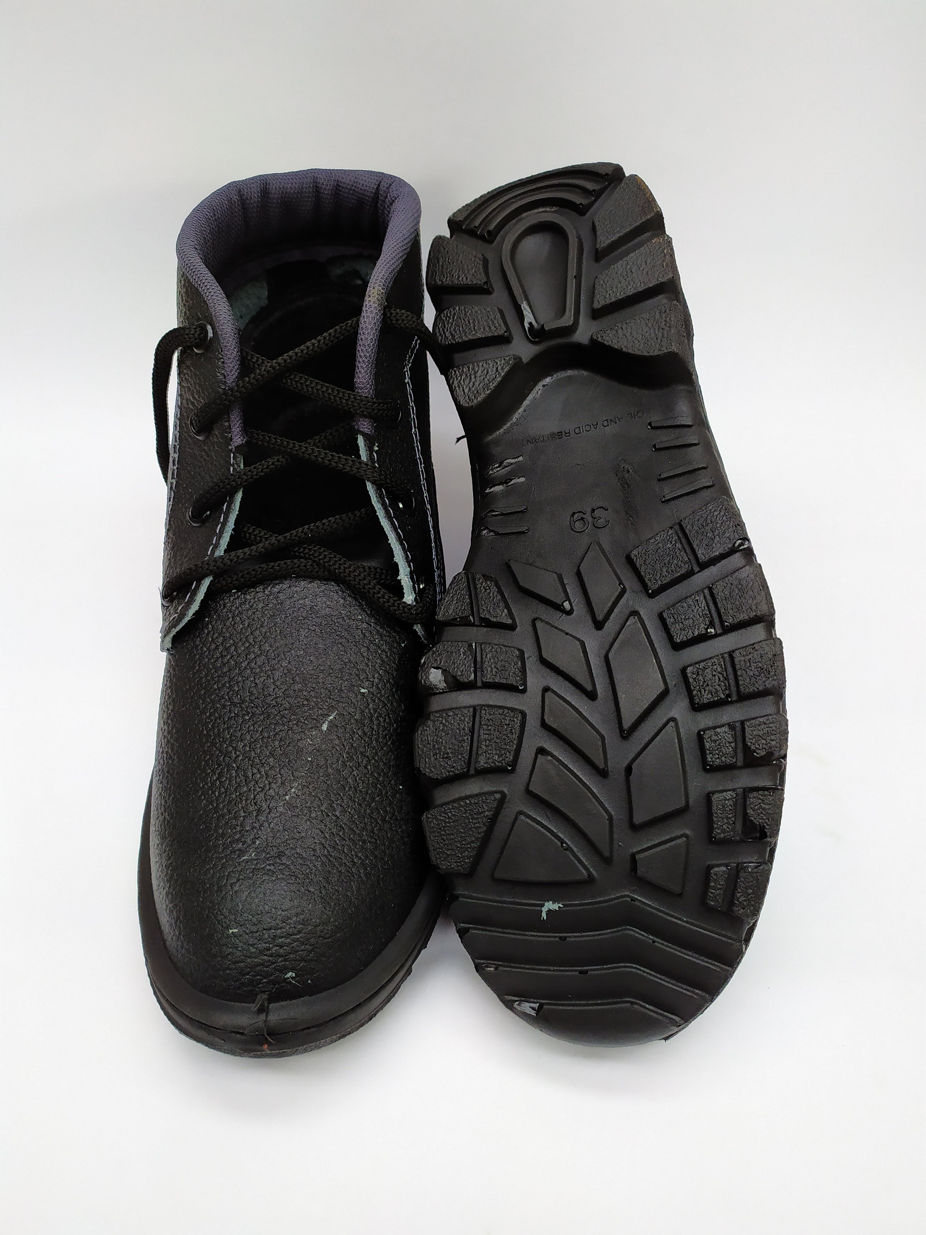 Bota de couro sintético