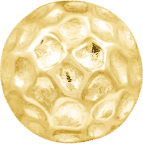 Junipurr Hammered Dome Threadless Decorative End 14k Gold