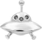 Junipurr UFO Decorative Threadless Piercing End 14k Gold